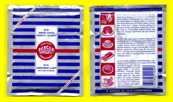 Schöne Kaffeeersatzverpackung