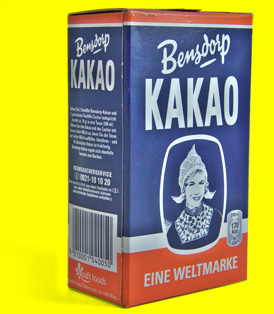 Altmodische Kakaoschachtel