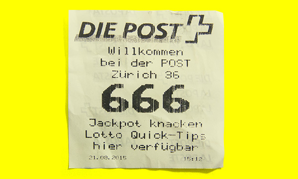Post-Ticket Nr. 666