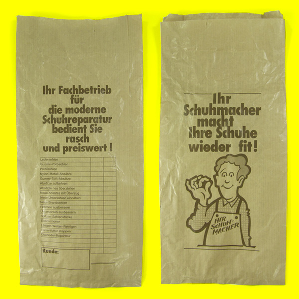 Altmodischer Schuh-Papiersack