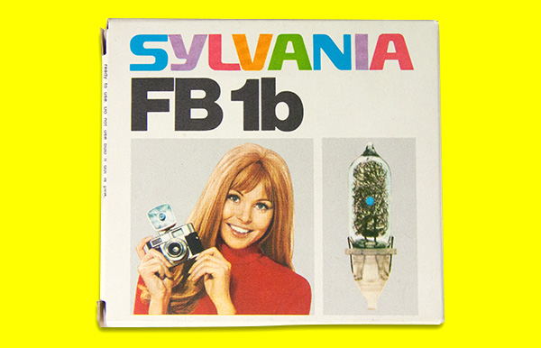 Alte Blitzbirnenverpackung