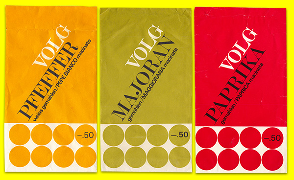 Alte Volg-Gewürzesäckchen