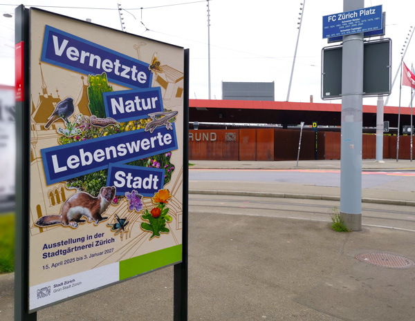 Ausstellungsplakat F4 am Letzigrund