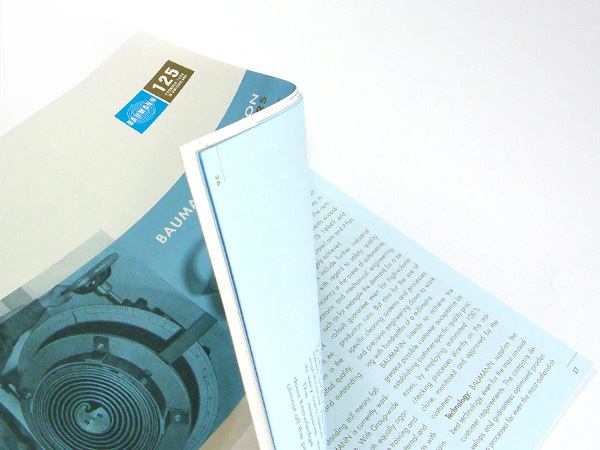 Jubilaeumsschrift, Baumann Federn