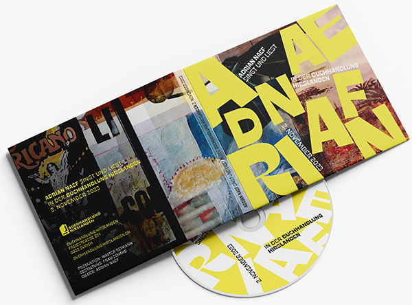 Lesung Adrian Naef Offenes CD-Cover, Label