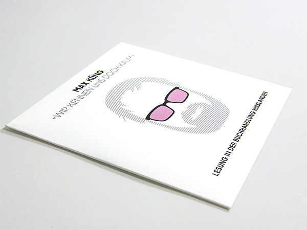 CD-Hülle Lesung Max Küng CD-Hülle Lesung Max Küng, Buchhandlung Hirslanden