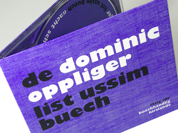CD-Hülle Lesung Dominic Oppliger CD-Hülle Lesung Dominic Oppliger, Buchhandlung Hirslanden