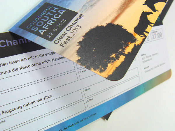 Einladungsmailing, Clear Channel