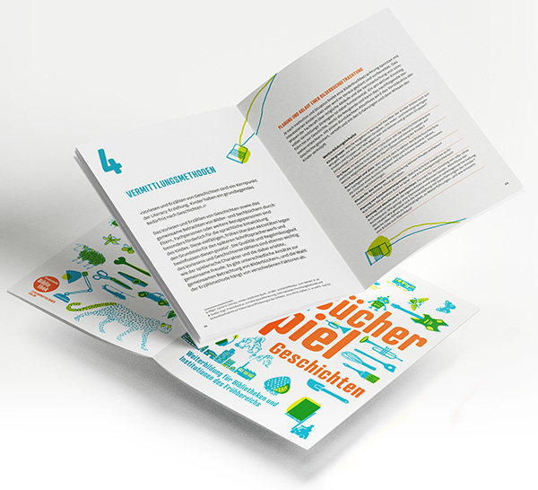 Publikation Leseanimator:innen SIKJM Doppelseite innen, Umschlag