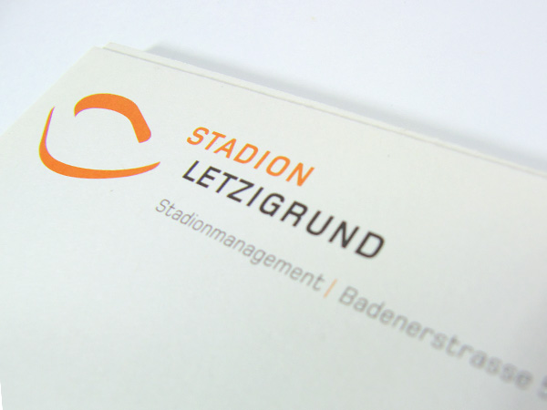 Briefbogen, Stadion Letzigrund