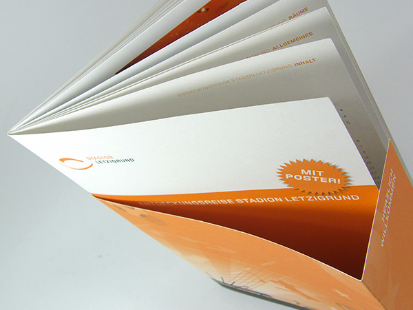 Infobroschuere, Stadion Letzigrund