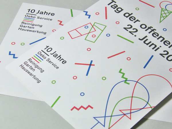 Oeko Service Jubiläumsmailing Oeko Service Jubiläumsmailing