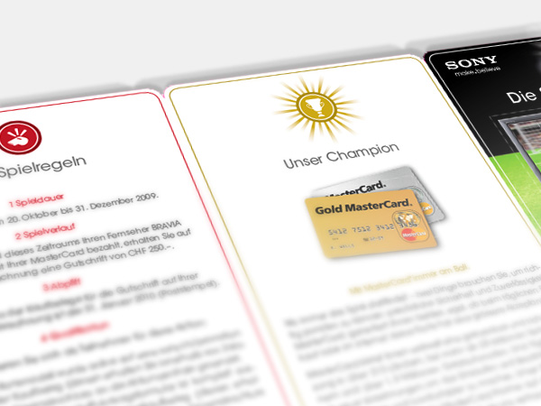 Falzprospekt, Sony Bravia