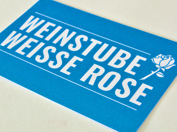 Weinstube Weisse Rose Weinstube Weisse Rose, Visitenkarte